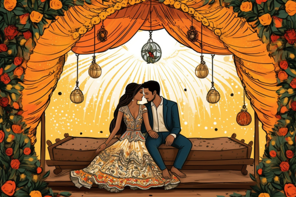 Wedding reception celebration